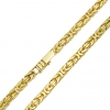 Złoty łańcuszek męski 4mm, PEŁNY splot Królewski Bizantyjski 45-60 gram